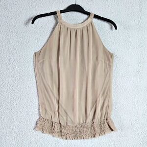 Vero Moda Cream Halter Blouse Size L